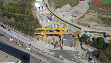 High angle aerial view of a construction site in Güngören, Istanbul, Turkey. — Where to Sell Selfies Online: Unlocking Profit